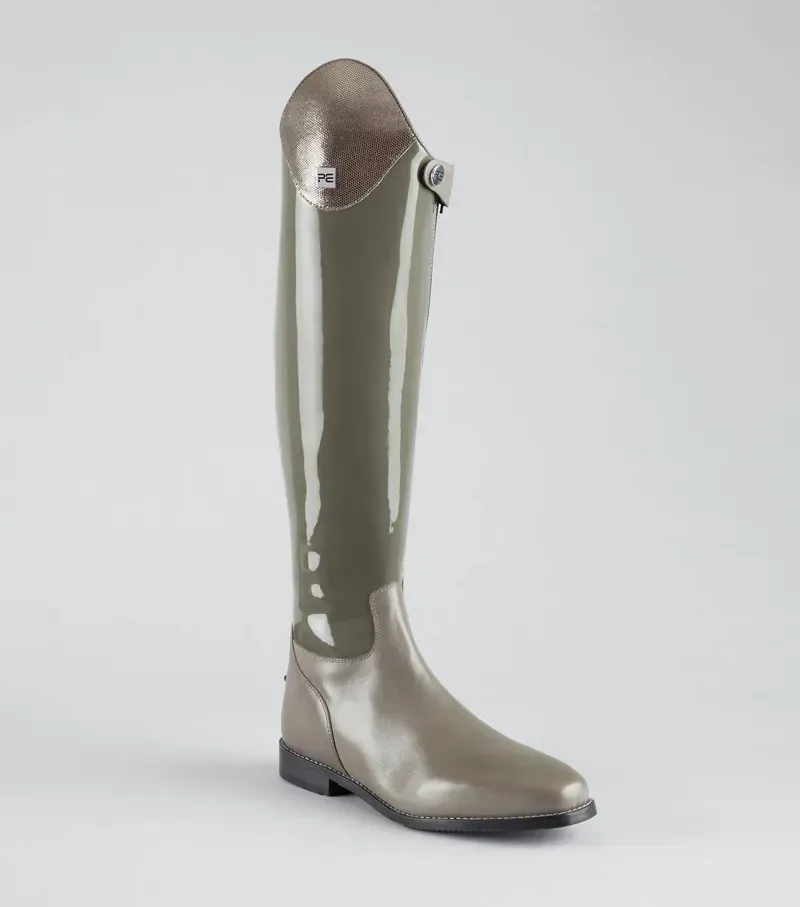 Premier Equine Ladies Levade Leather Dressage Riding Boot in Grey