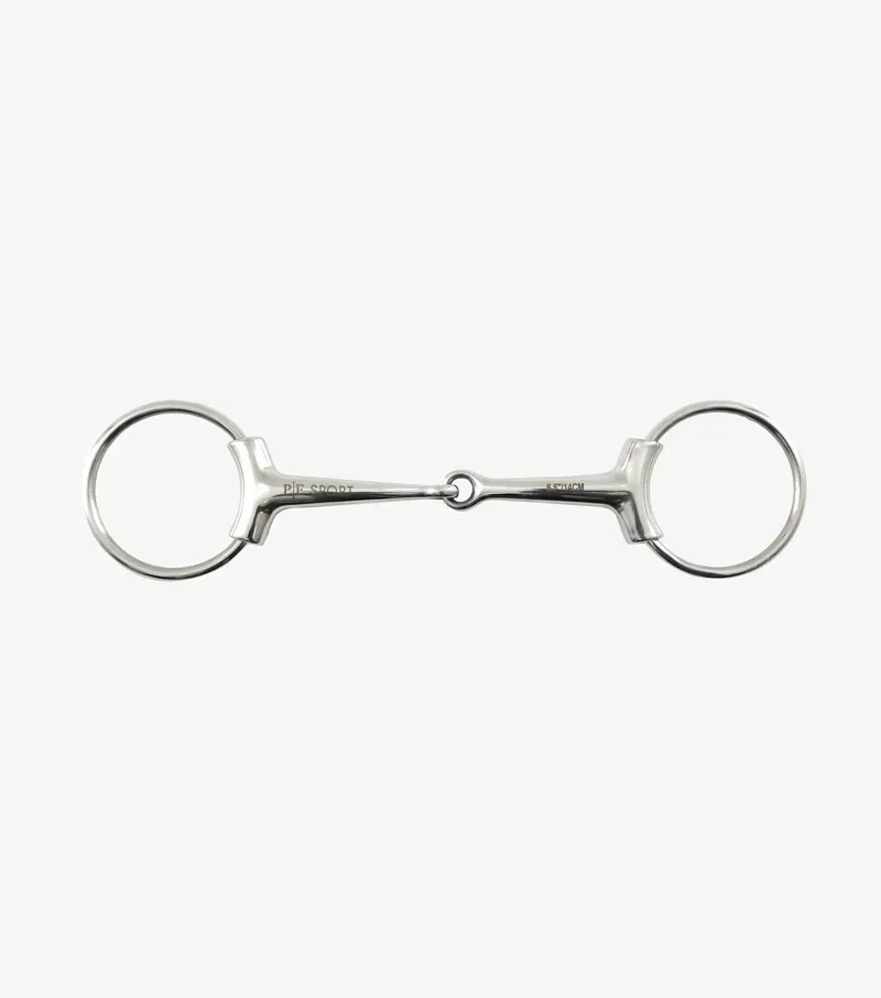 Premier Equine Loose Ring Sleeved Snaffle in Silver