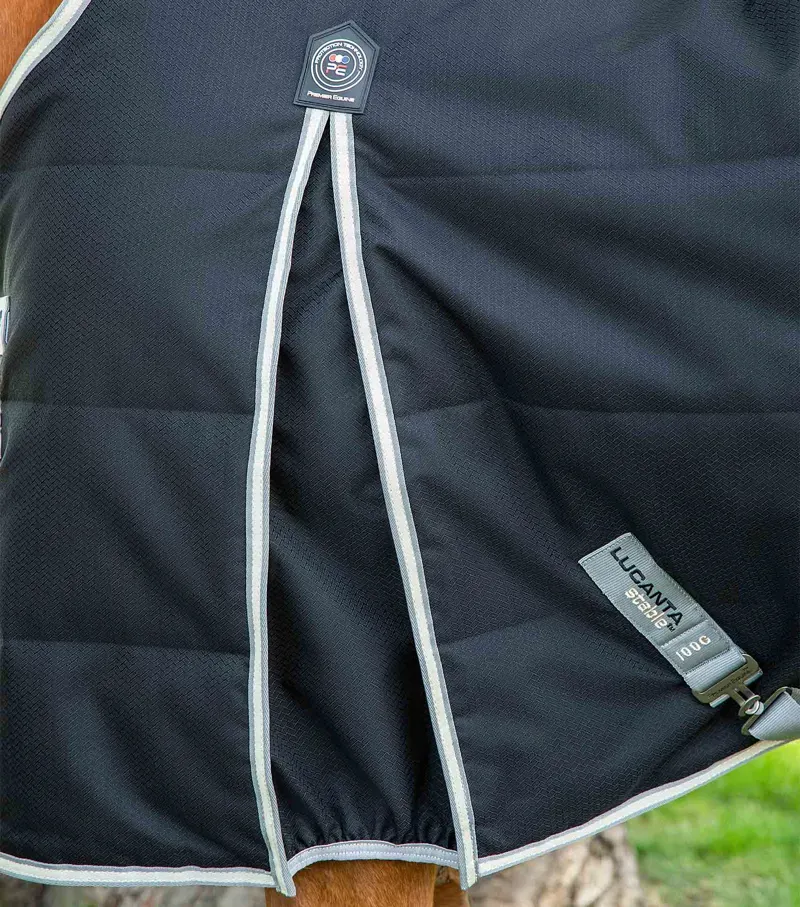 Premier Equine 100g Lucanta Demi Stable Rug in Black-3