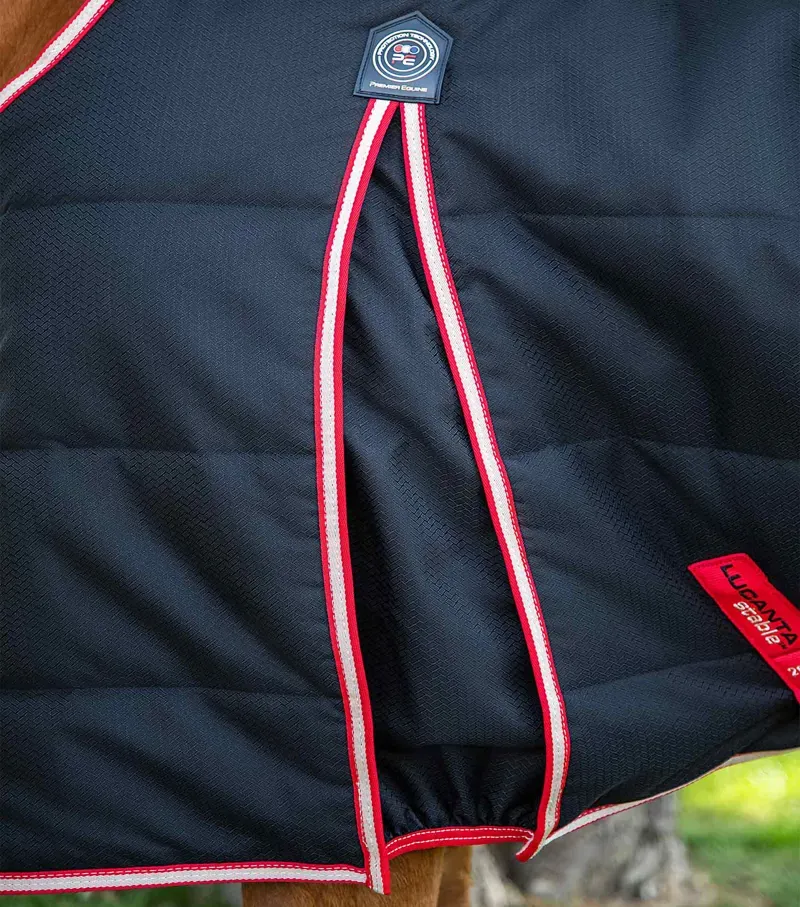 Premier Equine 200g Lucanta Demi Stable Rug in Black-3