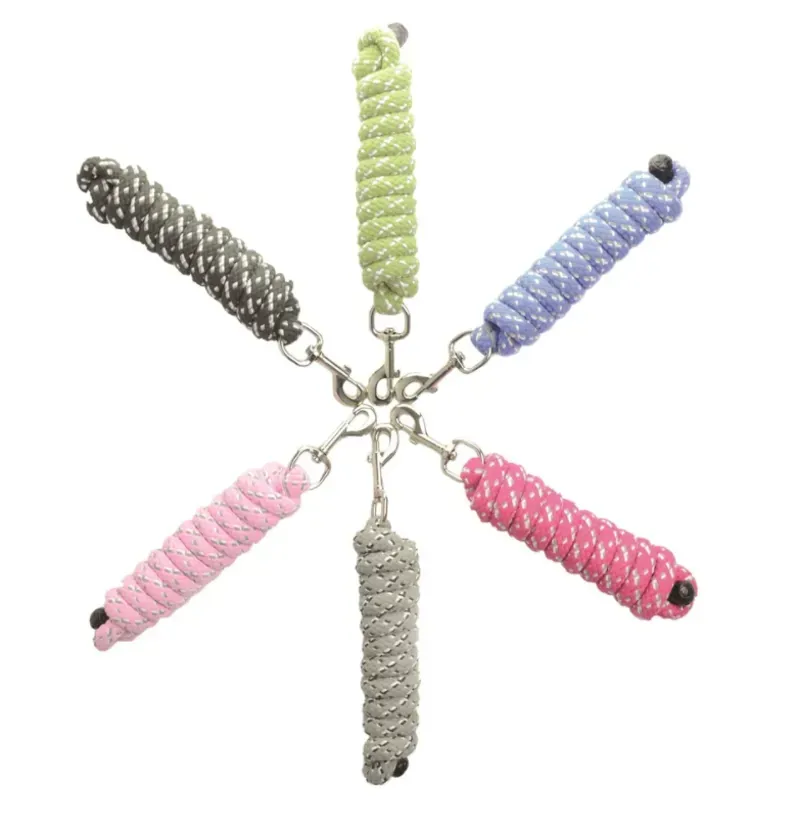 Hy Fleck Lead Rope in Neon Orange/Neon Green/Hot Pink