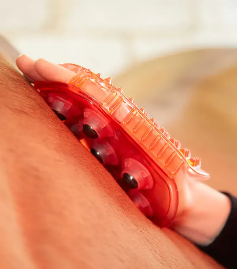 Premier Equine Magnetic Horse Massage Mitt in Amber-1