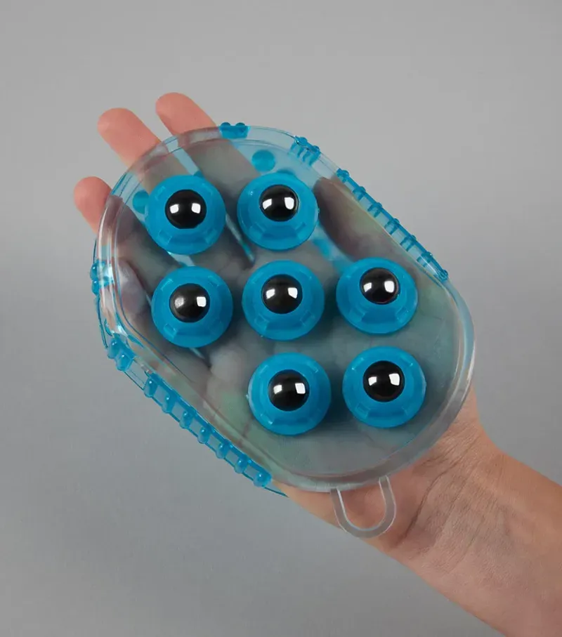 Premier Equine Magnetic Horse Massage Mitt in Peacock Blue-1