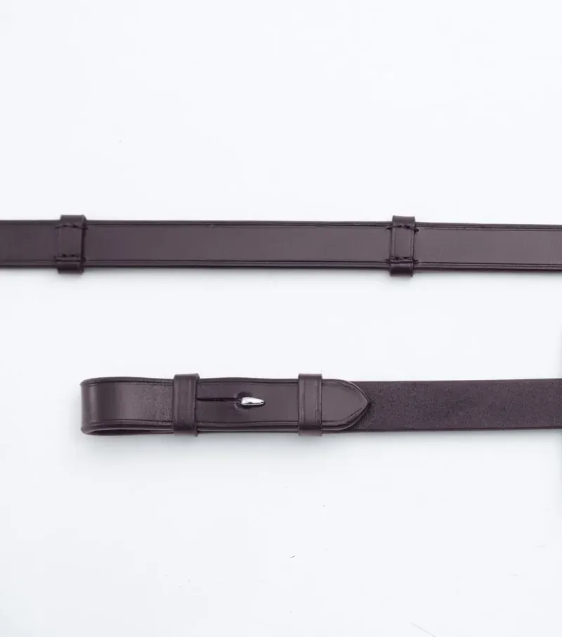Premier Equine 3/4 Matteo Leather Grip Reins in Brown-5