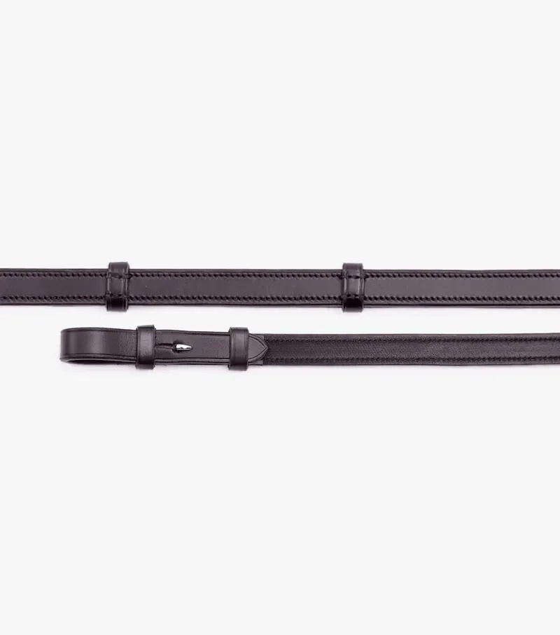 Premier Equine 3/4 Matteo Leather Grip Reins in Brown