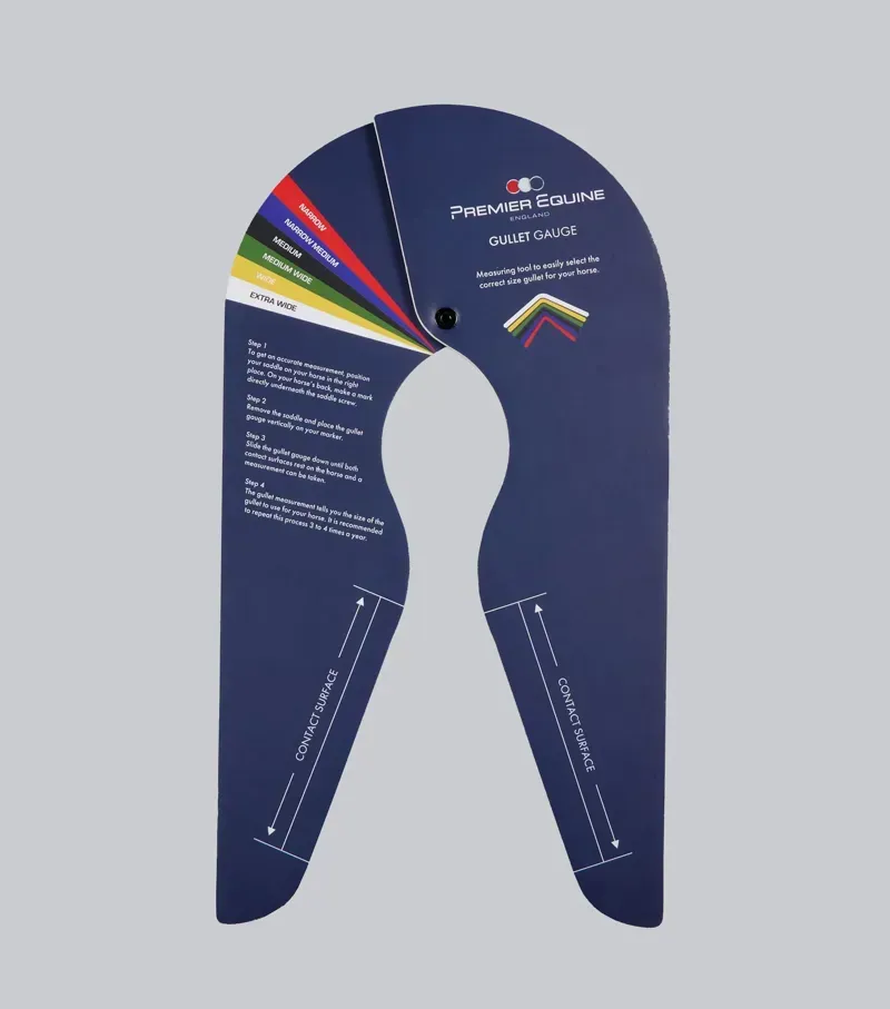 Premier Equine One Size Measuring Gullet Gauge in Blue
