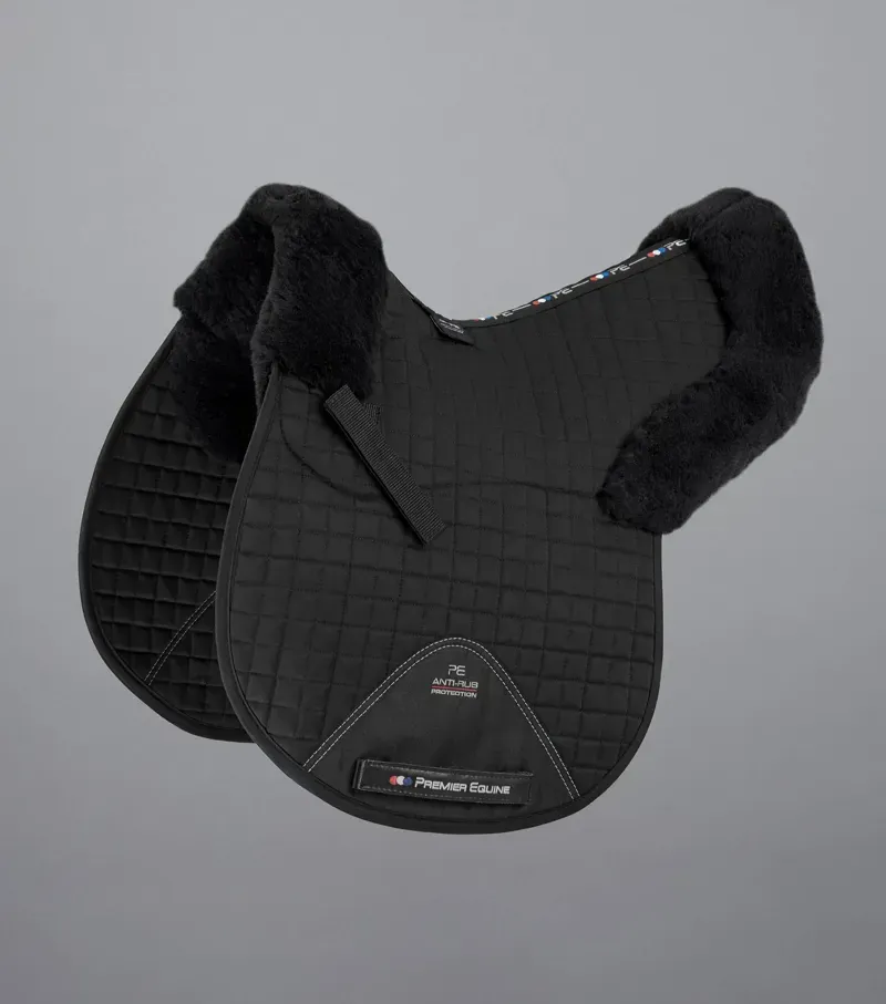 Premier Equine Merino Wool GP/Jump Numnah in Black/Black