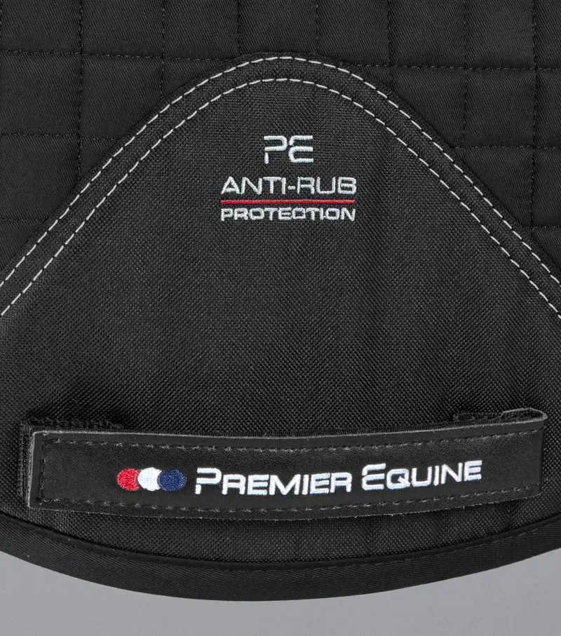 Premier Equine Merino Wool GP/Jump Numnah in Black/Black-4