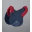 Premier Equine Merino Wool GP/Jump Numnah in Navy/Burgundy Wool