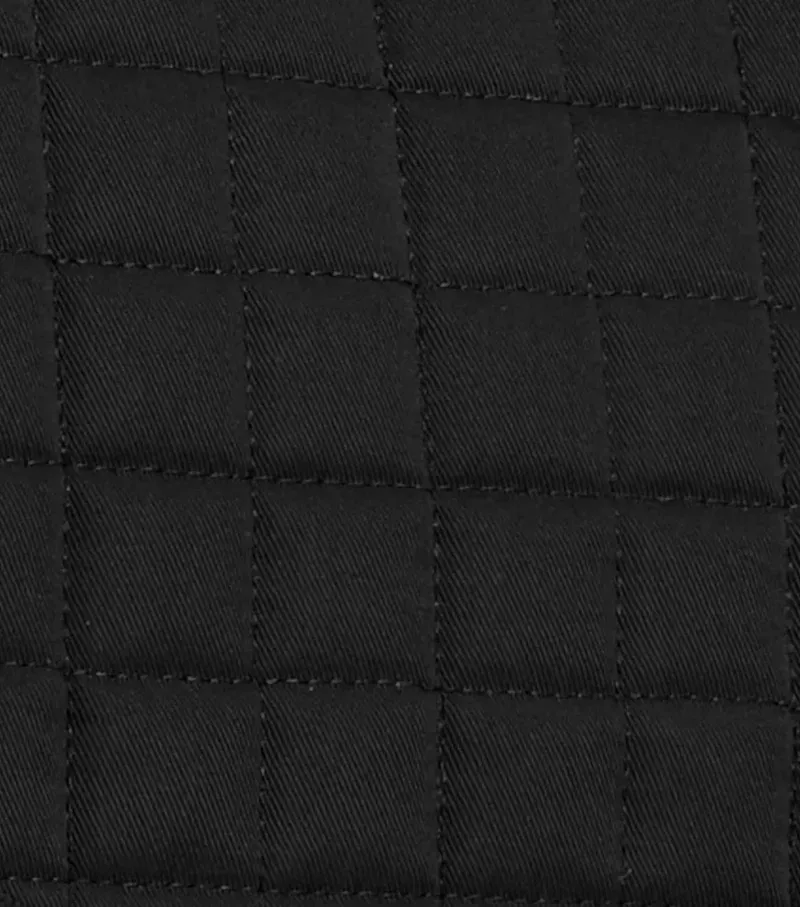 Premier Equine Merino Wool GP/Jump Numnah in Black/Natural Wool-3