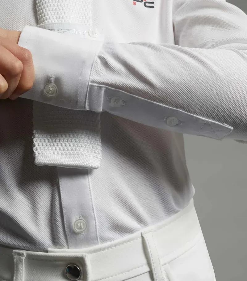 Mini Giulio Boy's Long Sleeve Show Shirt / White-4