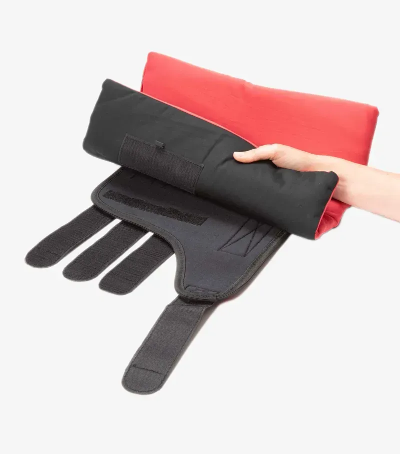 Premier Equine Spare Nano-Tec Infrared Boot Wrap Liners in Black/Red-3
