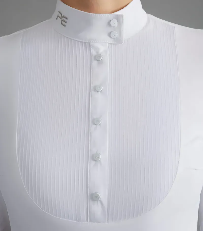 Navarra Long Sleeve Competition Shirt / White uk-3