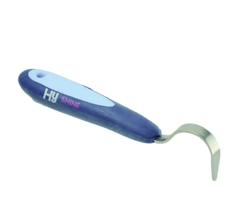 Hy Shine Pro Groom Hoof Pick in Navy/Light Blue