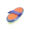 Hy Shine Pro Groom Goat Hair Body Brush in Navy/Orange