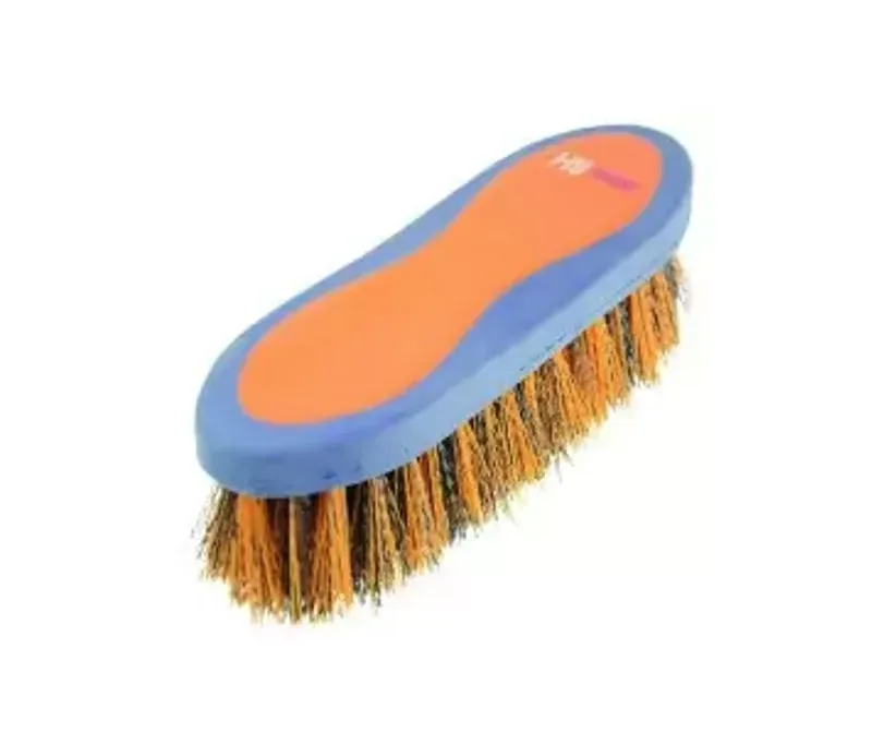 Hy Shine Pro Groom Dandy Brush in Navy/Orange