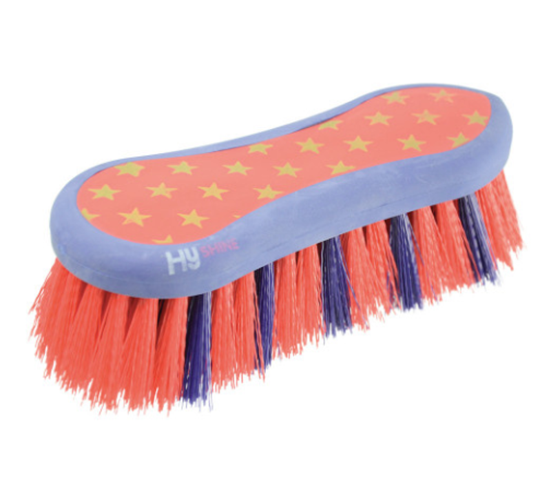 Hy Shine Star Easy Grip Dandy Brush in Navy/Red
