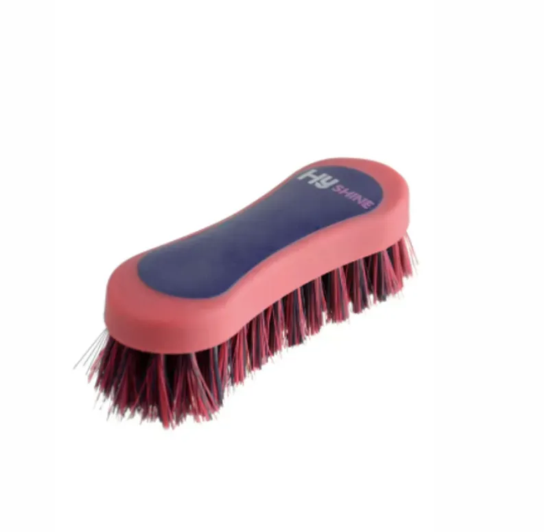 Hy Shine Pro Groom Hoof Brush in Navy/Red
