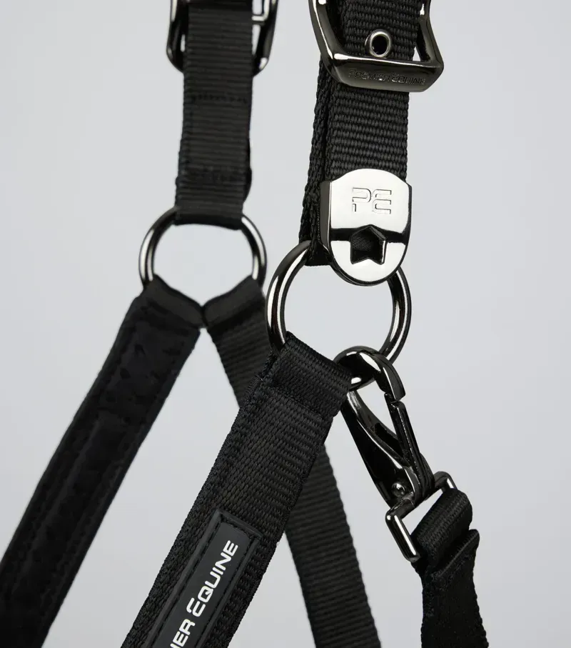 Premier Equine Necto 3D Mesh Head Collar With Lead Rope in Black-2
