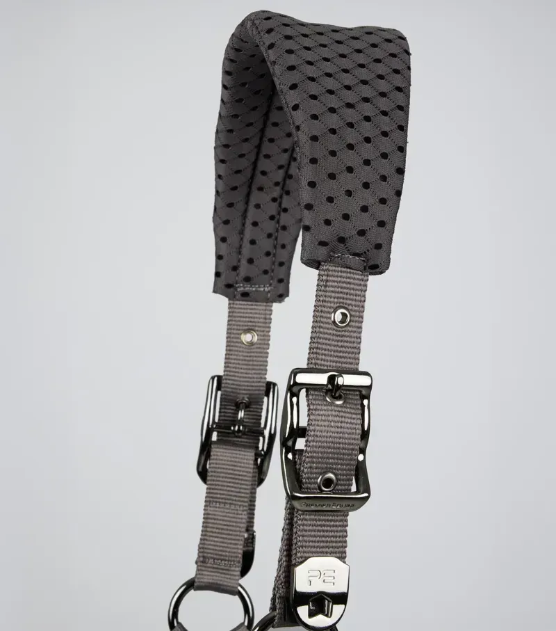 Premier Equine Necto 3D Mesh Head Collar With Lead Rope in Grey-1