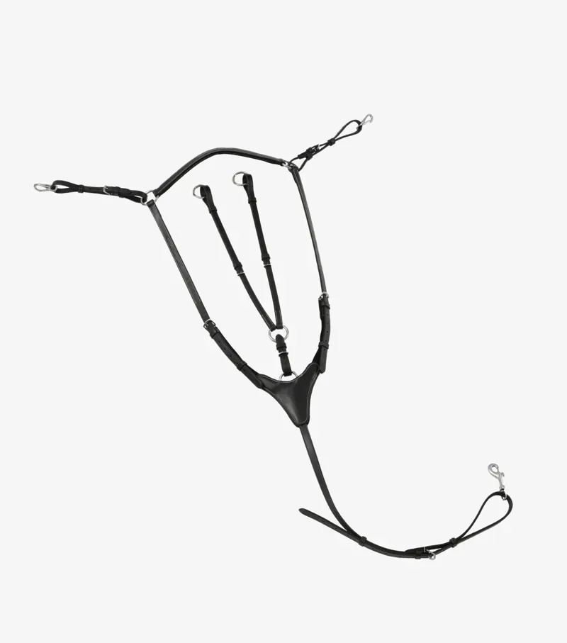 Premier Equine Norbello Hunter Breastplate in Black-4