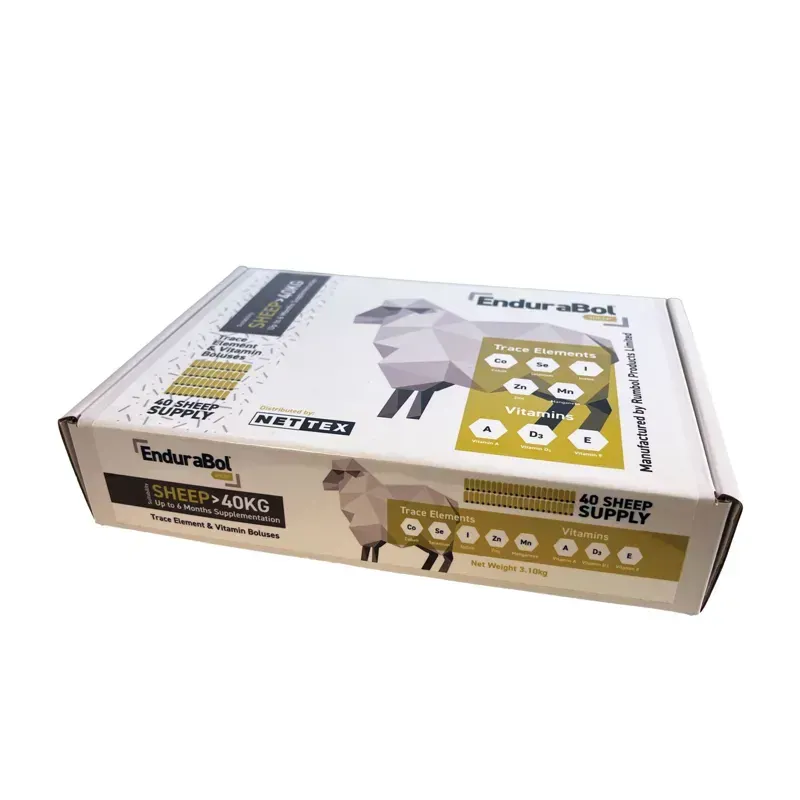 Nettex 4 x 40 Agri no Copper Endurabol Sheep Bolus in White