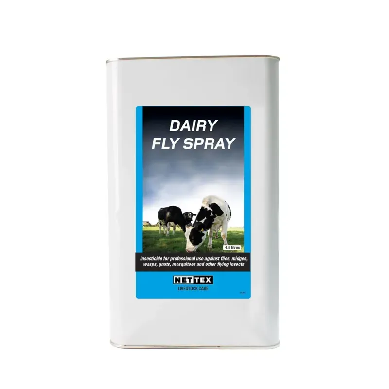 Nettex 4 x 4.5lt Dairy Fly Spray in White