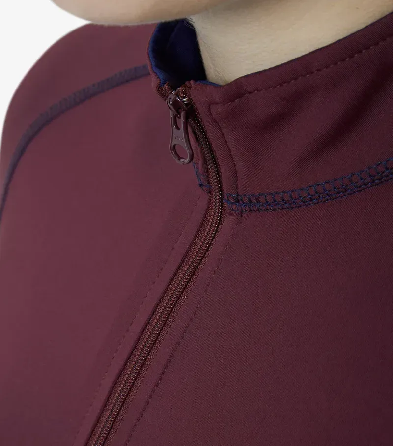 Premier Equine Ladies Ombretta Technical Riding Top in Wine-4