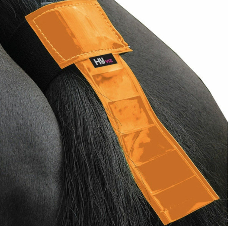Hy Viz Tail Band in Orange