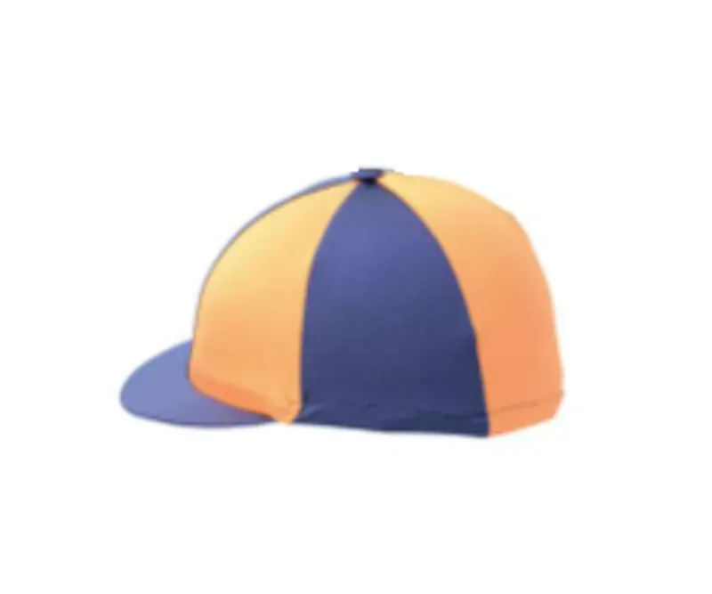 Hy Two Tone Lycra Silks in Navy/Orange