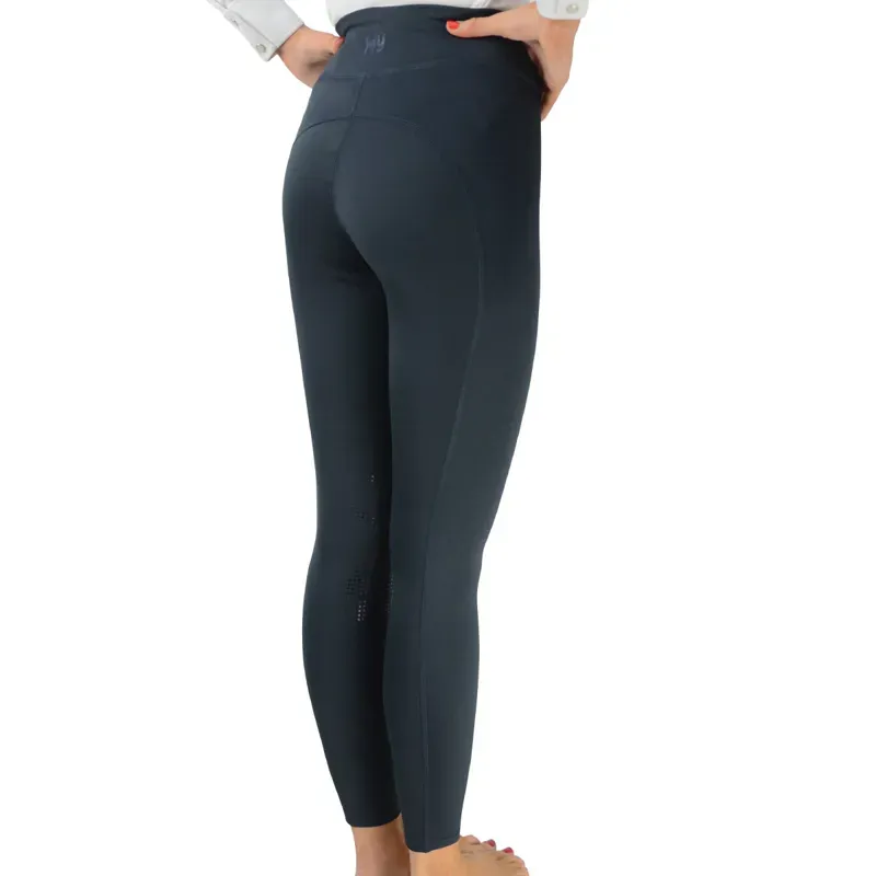 Hy Equestrian OsloPro Softshell Riding Tights - - Navy-1