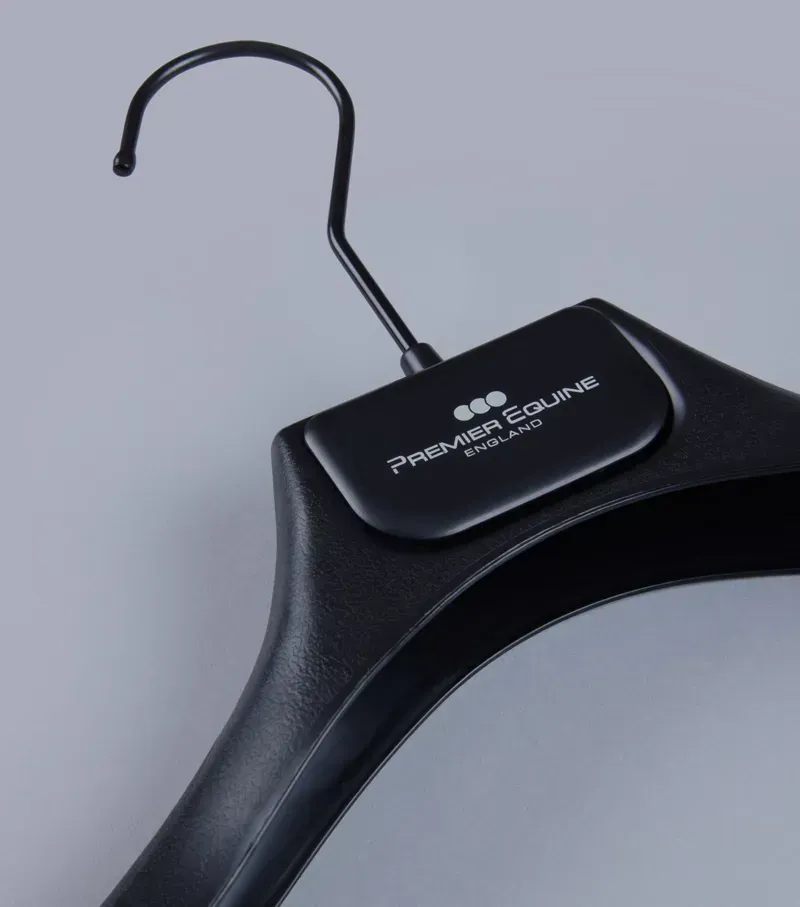 Premier Equine Pack Of 10 PE Coat Hanger in Black-2