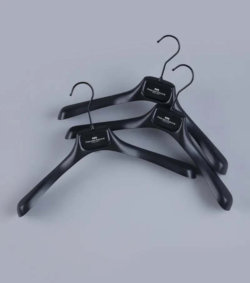 Premier Equine Pack Of 10 PE Coat Hanger in Black