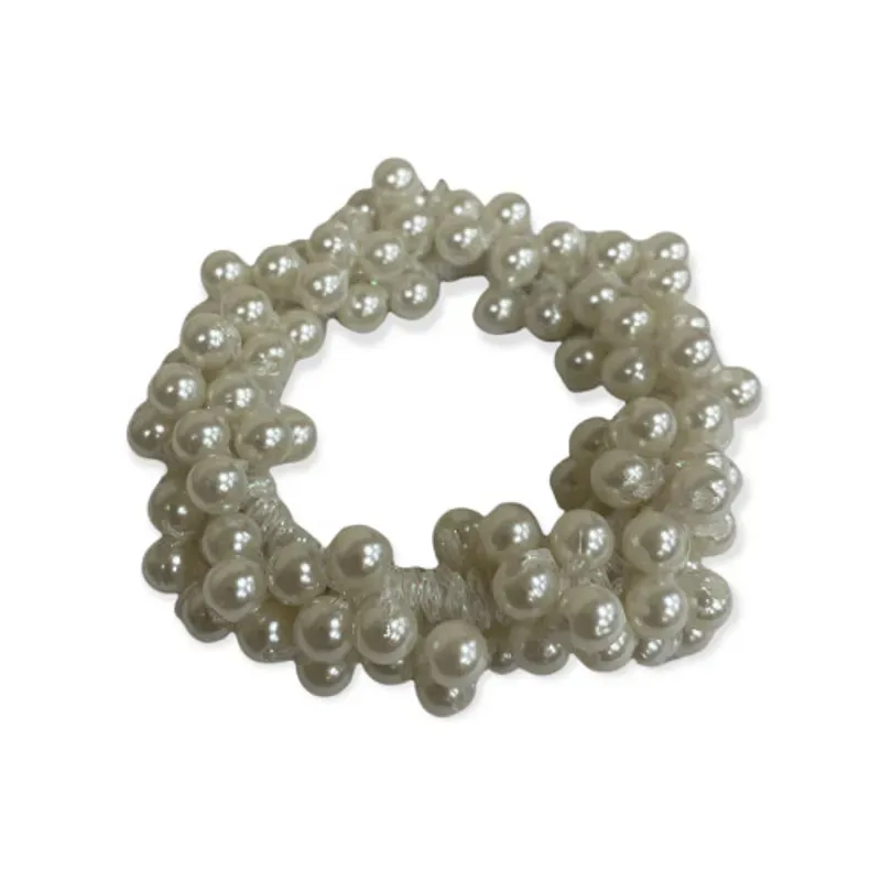 Pearl Beaded Scrunchie