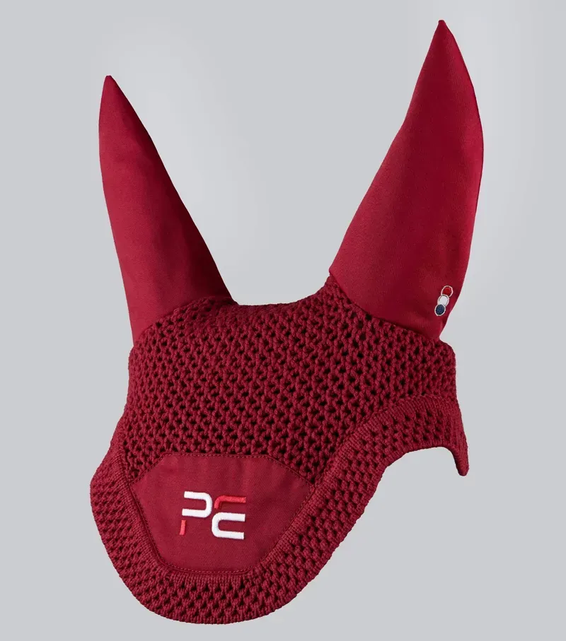 Premier Equine Int. Sport Ear Bonnet Medium in Burgundy-4