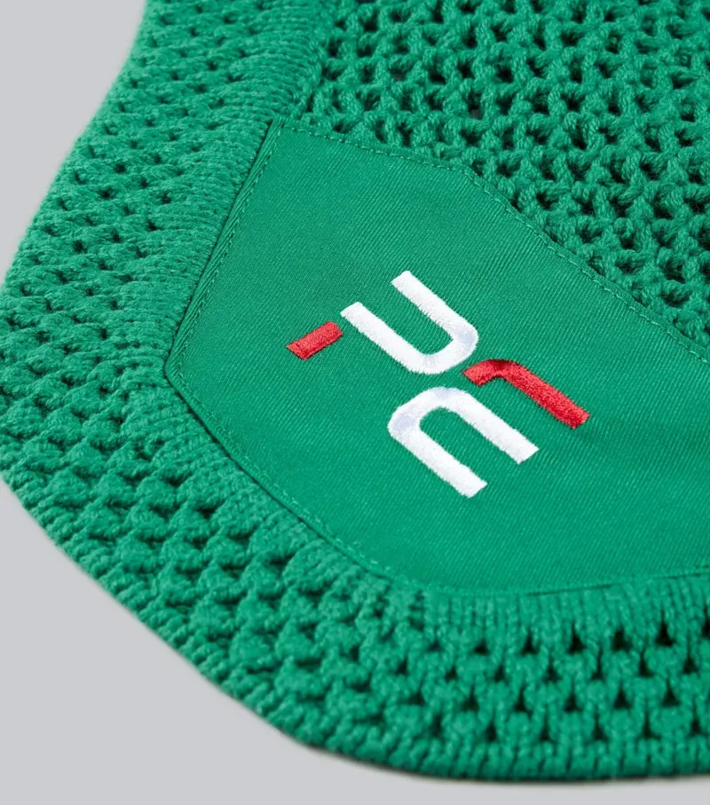 Premier Equine Int. Sport Ear Bonnet Large in Green-3