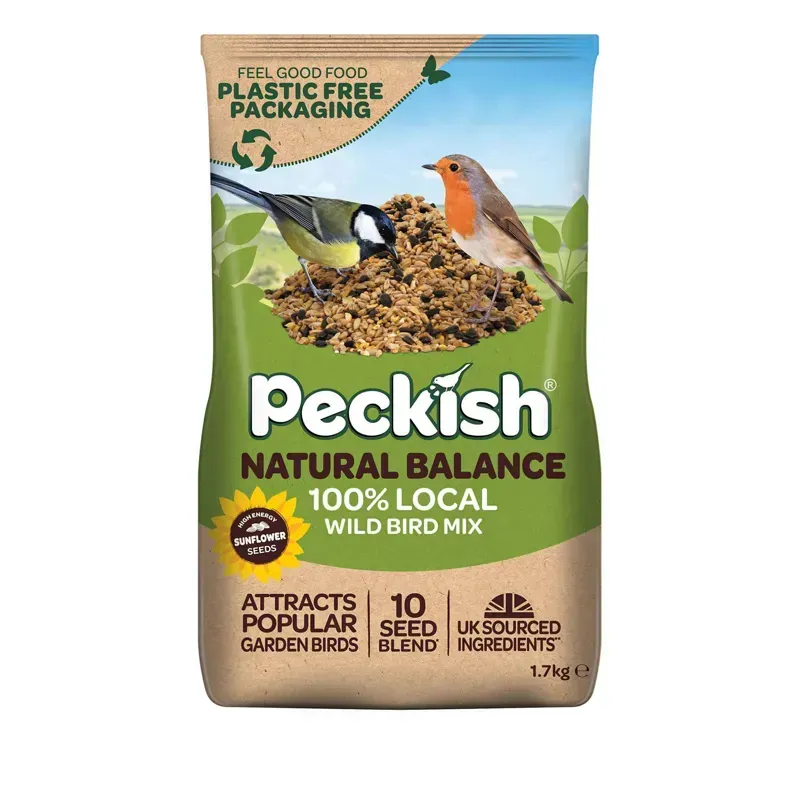 Peckish 1.7kg Natural Balance Wild Bird Mix Bag in Green