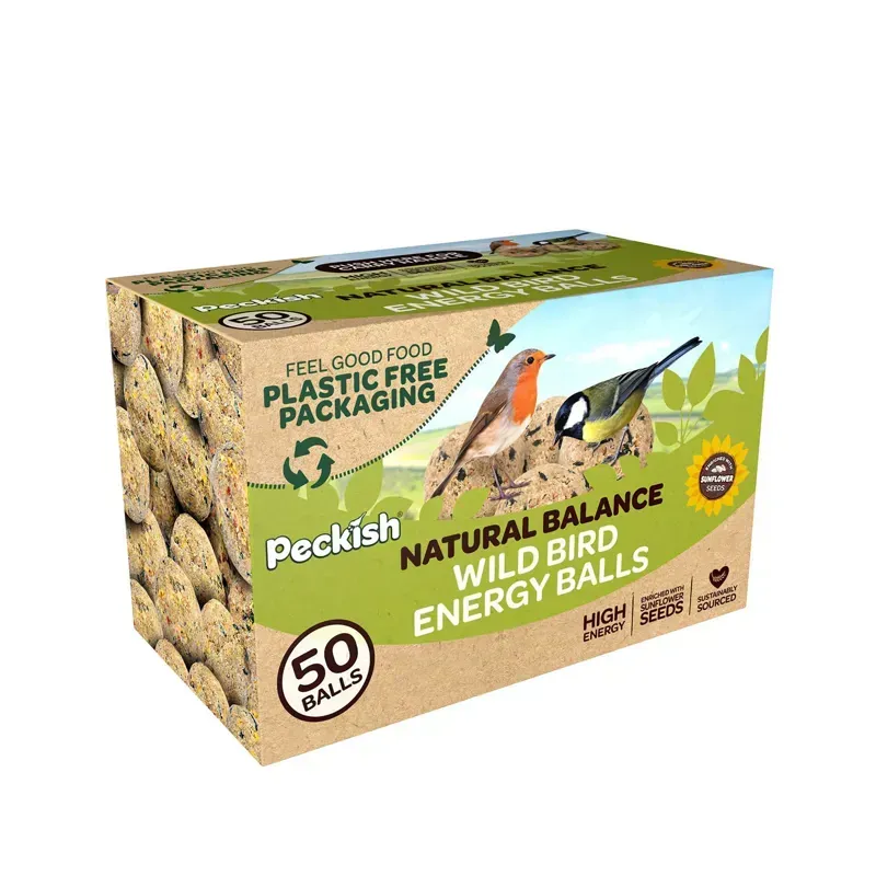Peckish 50 pack 4kg Natural Balance Energy Balls Box in Green