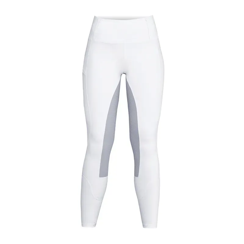 Equetech Performance High Waist Riding Tights in White/Grey