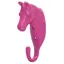 Perry Equestrian Horse Head Single Stable/Wall Hook in Pink