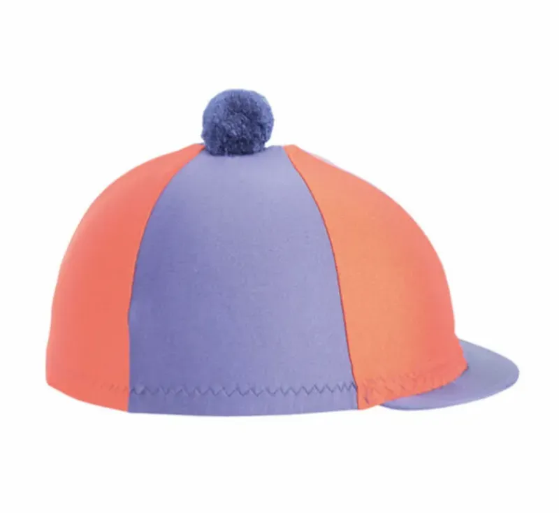 Hy Two Tone Lycra Silks With Bobble Navy/Orange