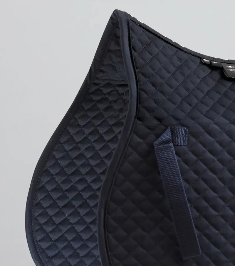 Premier Equine Pony Plain Cotton GP/Jump Square in Navy-2