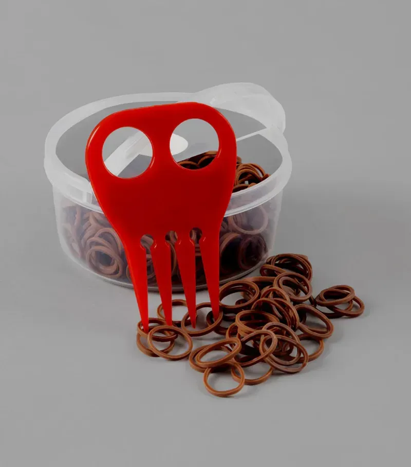 Premier Equine Horse Plaiting Bands in Brown-2