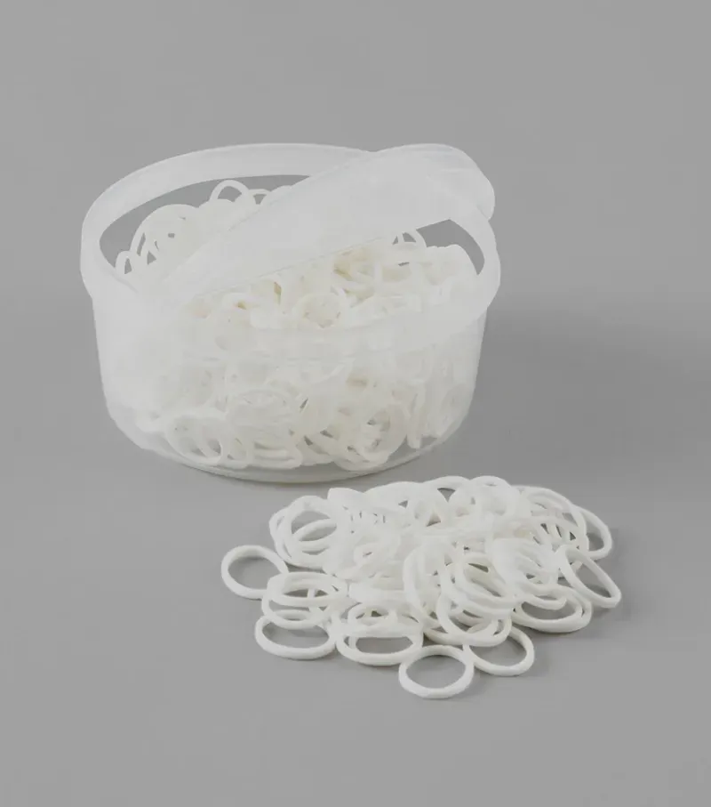 Premier Equine Horse Plaiting Bands in White