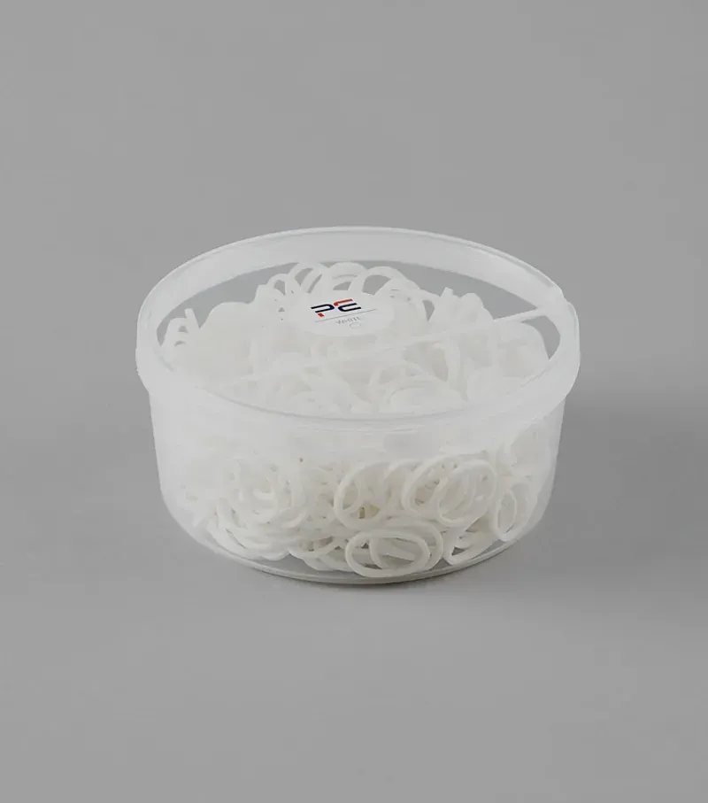 Premier Equine Horse Plaiting Bands in White-1