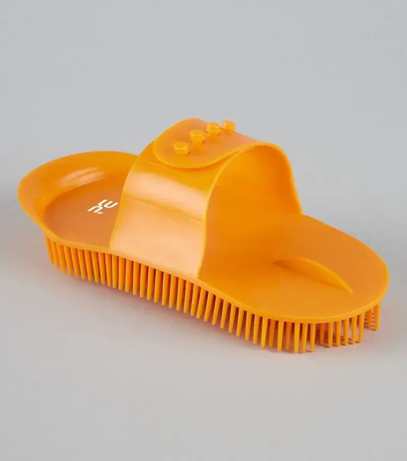 Premier Equine Plastic Curry Comb in Amber
