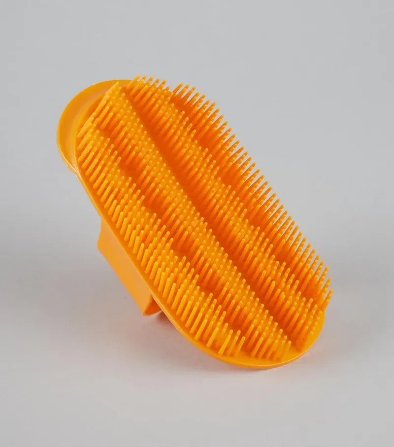 Premier Equine Plastic Curry Comb in Amber-1