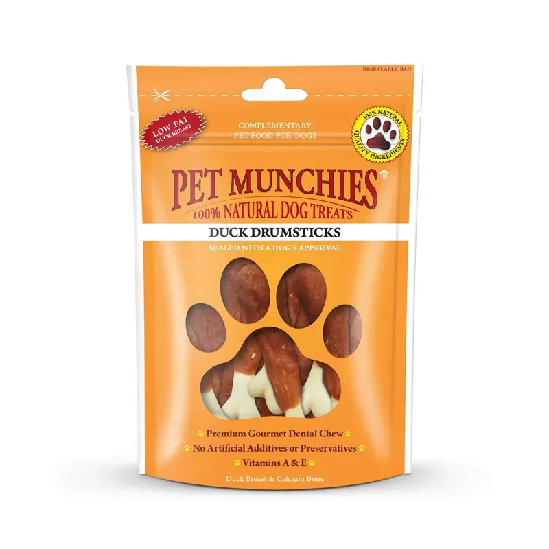 Pet Munchies Duck Drumsticks - 100 gm x 8 pack