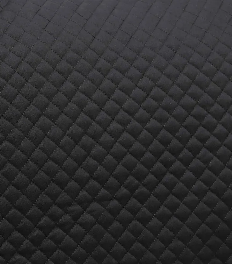 Premier Equine Pony Plain Cotton Dressage Square in Black-3