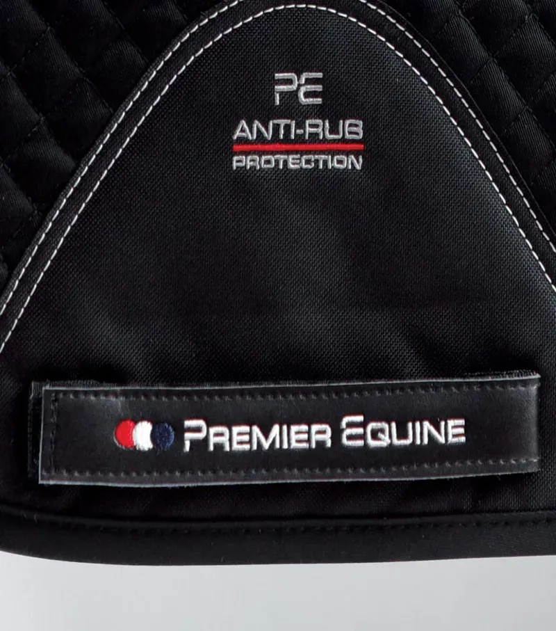 Premier Equine Pony Plain Cotton Dressage Square in Black-4